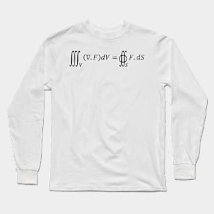 Divergence Theorem Equation - Differential Calculus And Math Long Sleeve T-Shirt